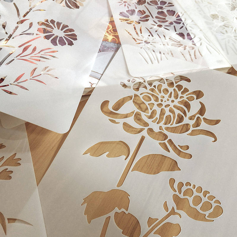 绘画镂空模板板手抄报工具小学生小报描绘绘图各类尺