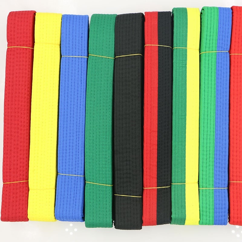 道服表演绿带儿童台拳道道馆白跆拳道舒适协会赛场腰带练武轻便标