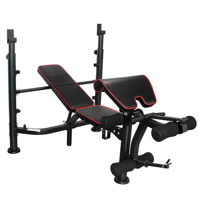 举重卧推可调调节高度杠铃多功能综合训练器力量训练器械综合型