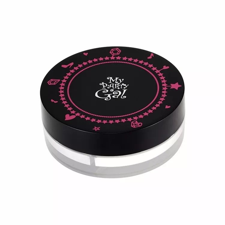 包邮 屈臣氏 my party gal柔光匀亮双色蜜粉 柔白 亮紫 定妆散粉