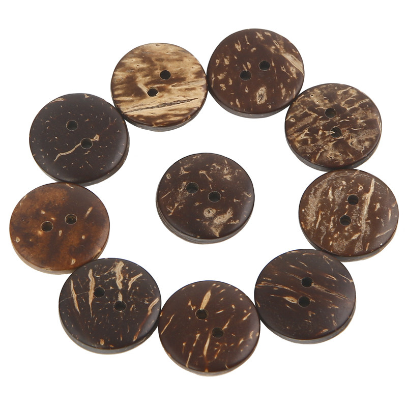 椰子扣子扣椰木质衣服手工diy圆形衬衣钮扣纽扣