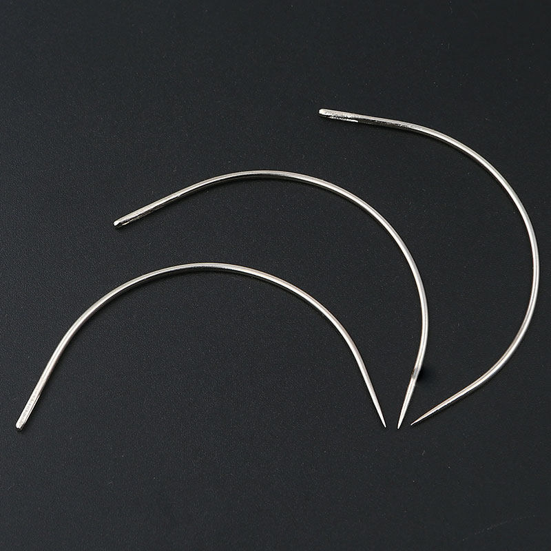 修补弧形针弯针皮革沙发转角手工钢针大孔曲针针