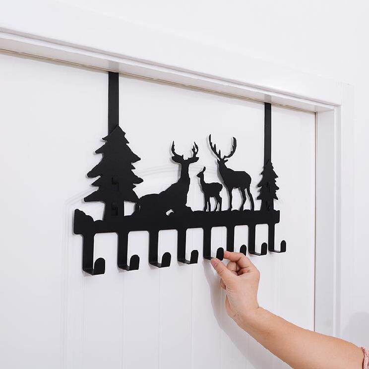 门架子挂钩多功能门上挂衣架门后卧室卡夹房门置物架背门小型浴室