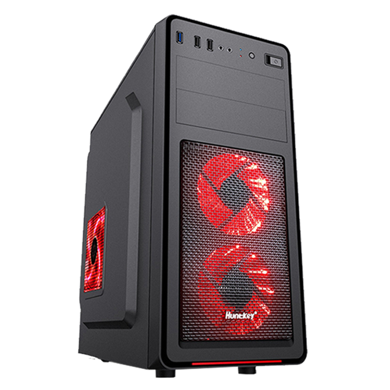 机箱电脑航嘉gs400x台式台式机atx游戏游戏机支持机箱