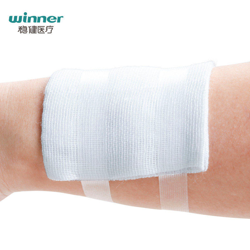 纱布稳健医用一次性灭菌脱脂消毒外科伤口包扎纱布绷带器械