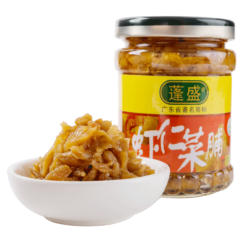 潮汕特产蓬盛虾仁菜脯195g3瓶萝卜干下饭菜腌制