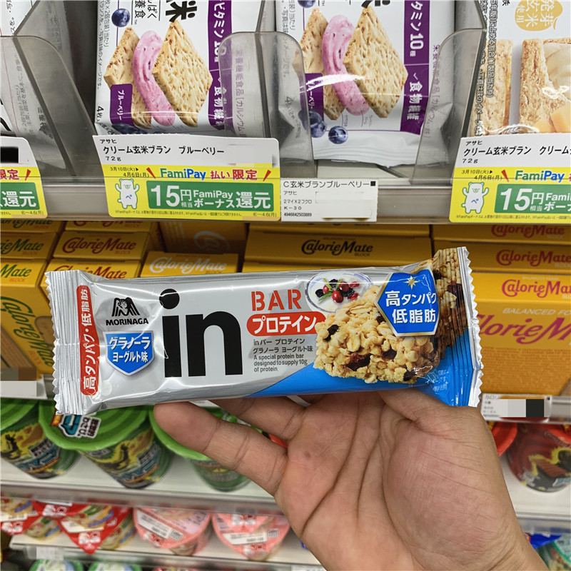日本低卡零食代购morinaga森永in代餐能量高蛋白威化饼干