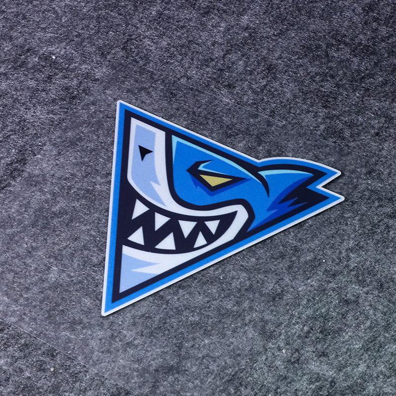 贴纸鲨鱼车贴创意个性卡通划痕油箱摩托车电动车装饰汽车装饰贴