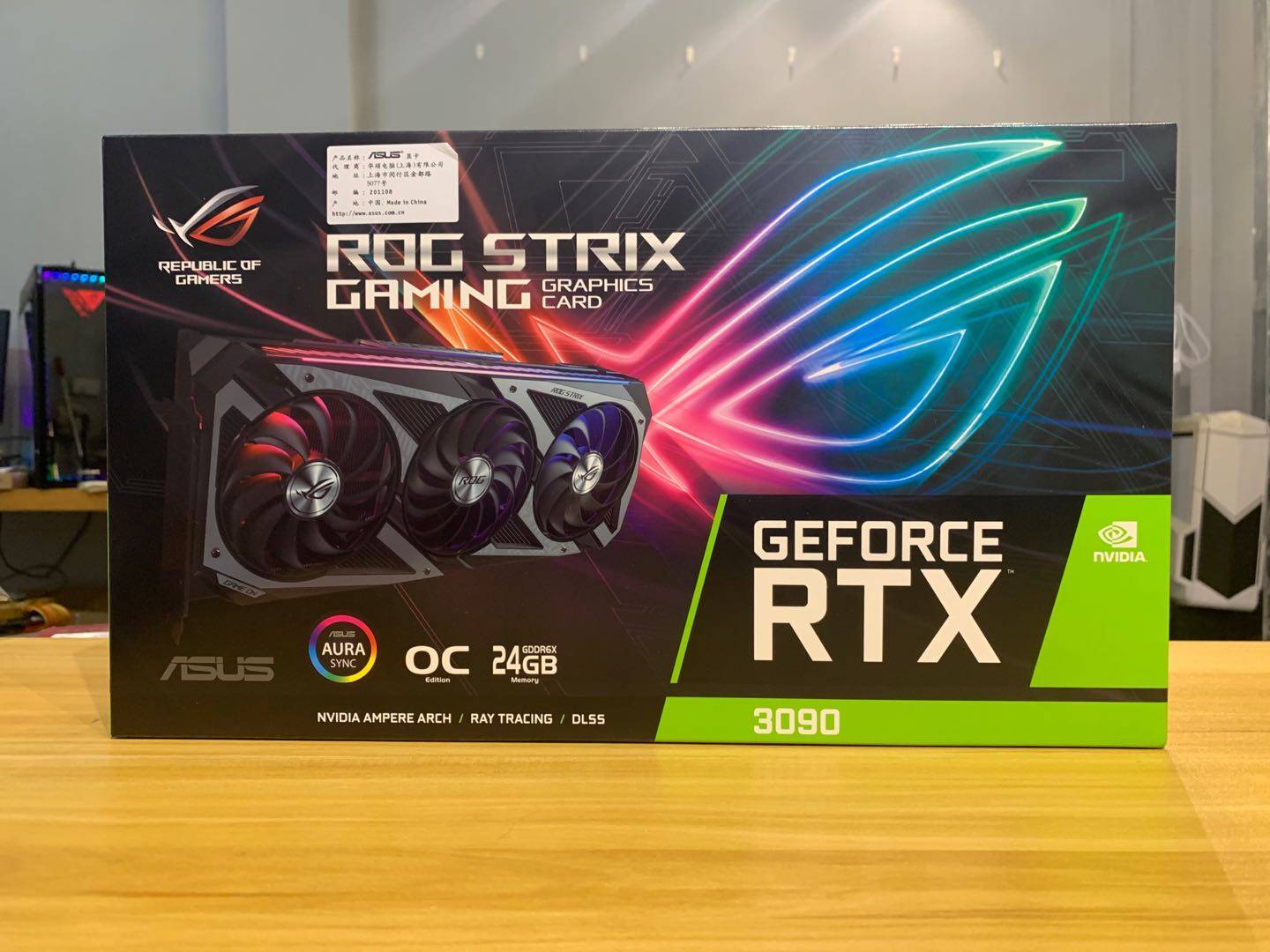 asus华硕rogstrixrtx3090o24g猛禽显卡3070ti显卡