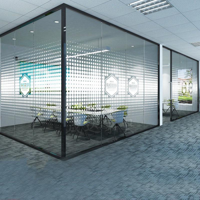 玻璃定制透明静电uv打印防撞贴膜办公室移门玻璃膜