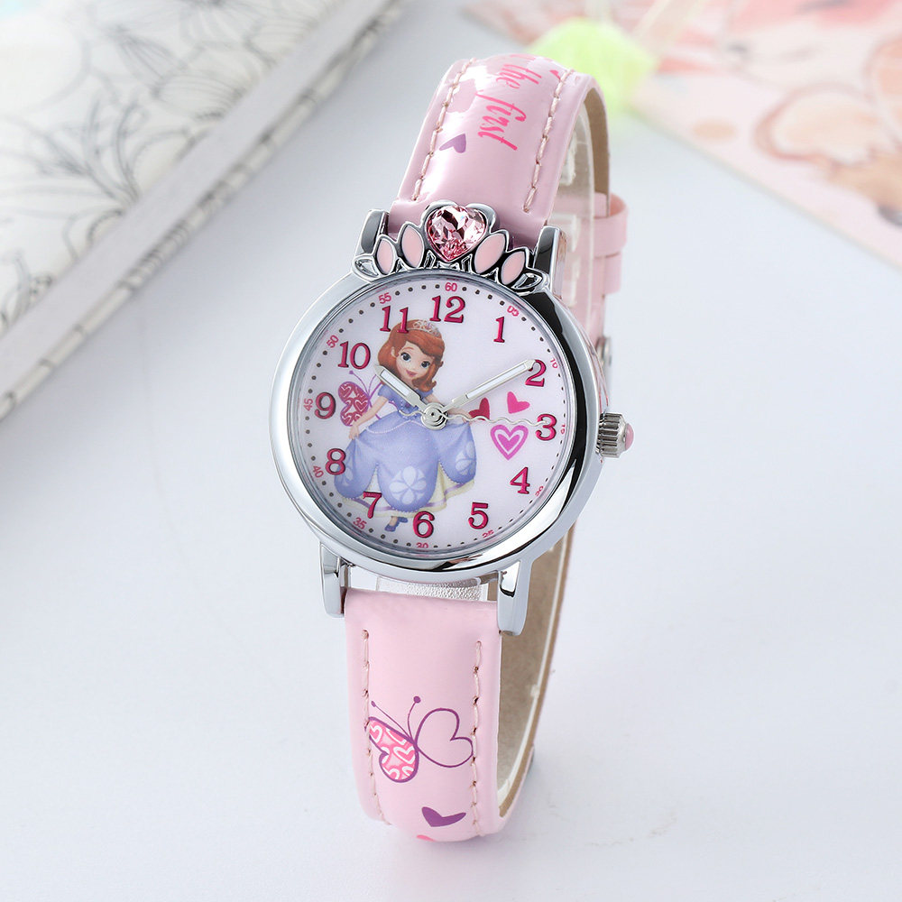 手表苏菲亚小公主女孩女孩儿儿童女童迪士尼卡通可爱国产腕表