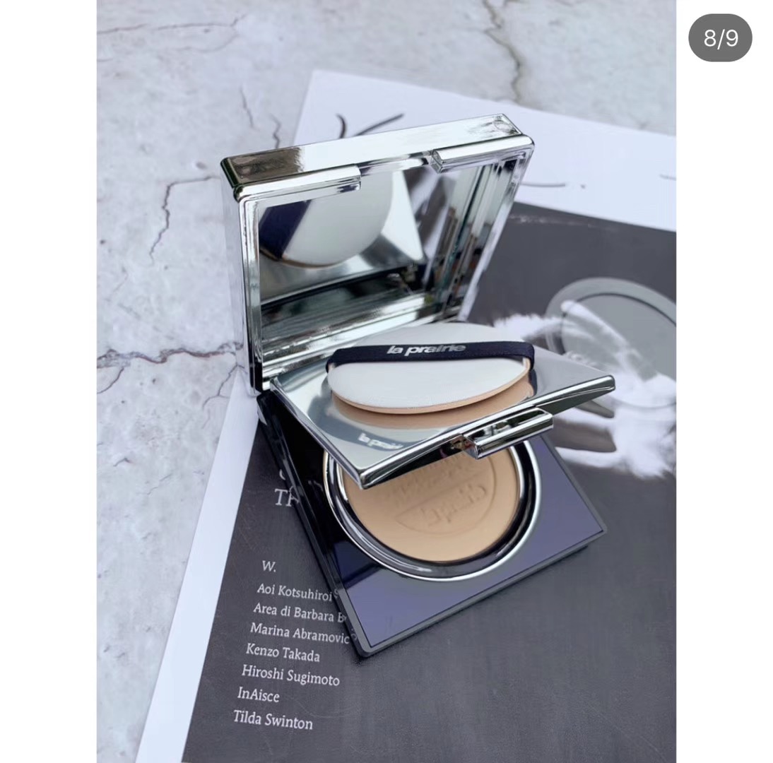 粉饼现货laprairielp莱珀妮新款鱼子酱蓝鱼鱼子粉饼