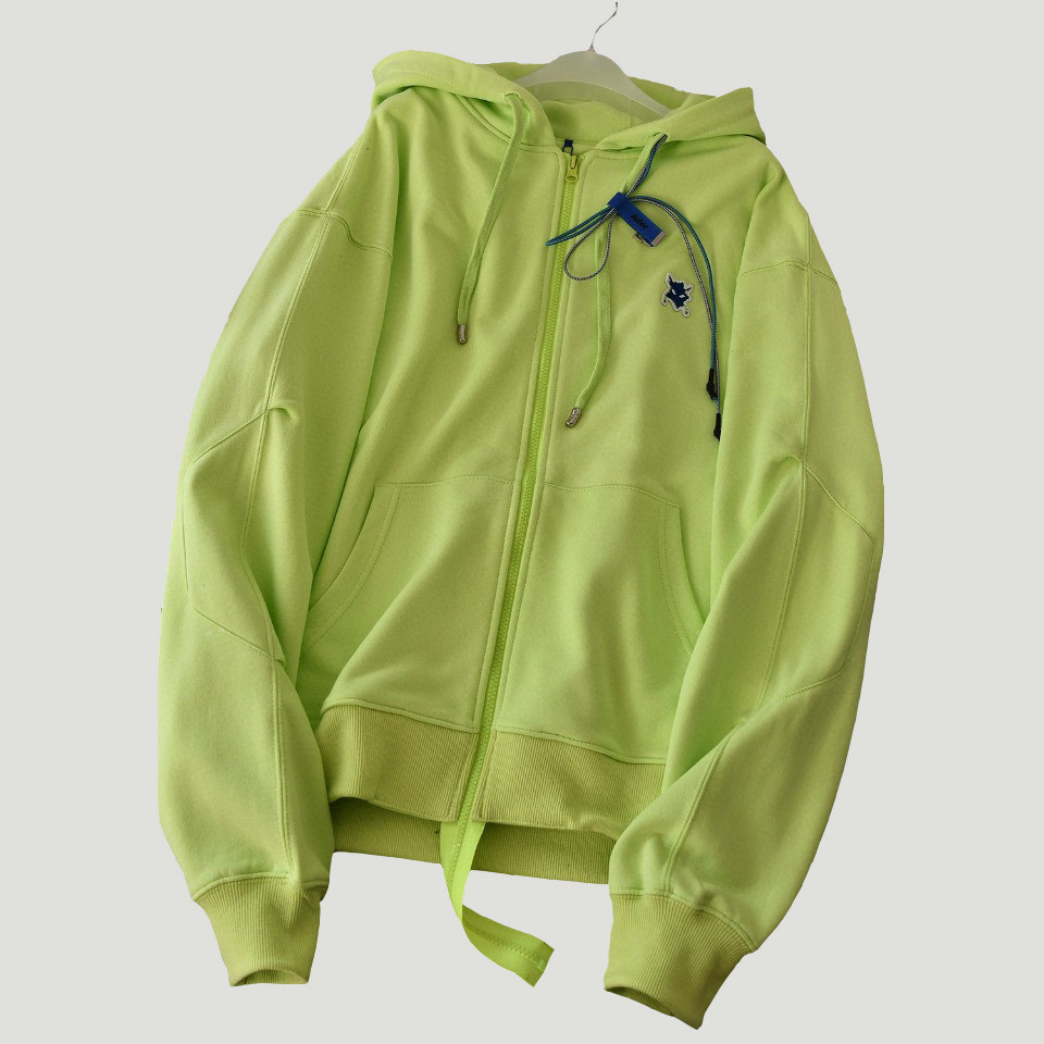 正品adererror连帽卫衣小怪兽ae拉链帽衫早秋卫衣