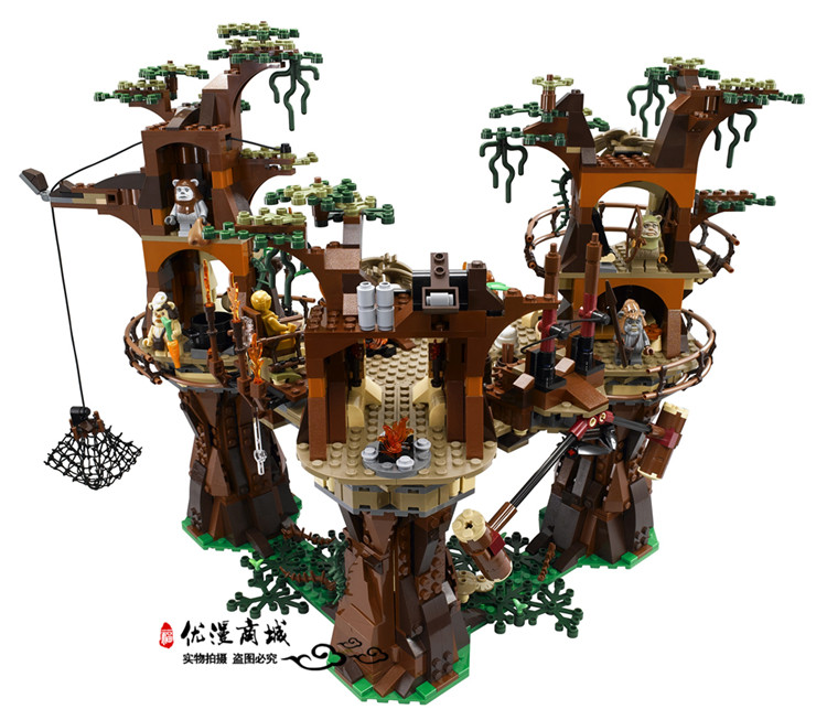 lego 乐高10236星球大战系列 伊渥克小熊村 小熊树屋拼装积木玩具