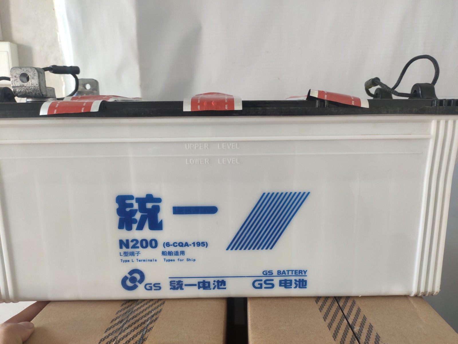 统一蓄电池n2006cqa195电池船舶发电机货车大客启动型起动型