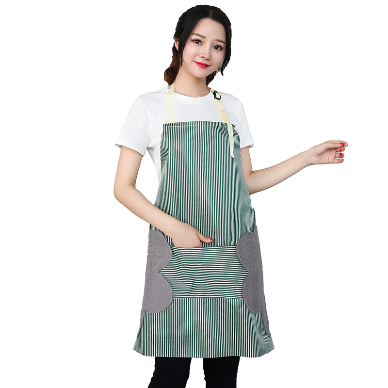 优质牛津布厨房围裙可擦手无袖防水防污罩衣男女围裙