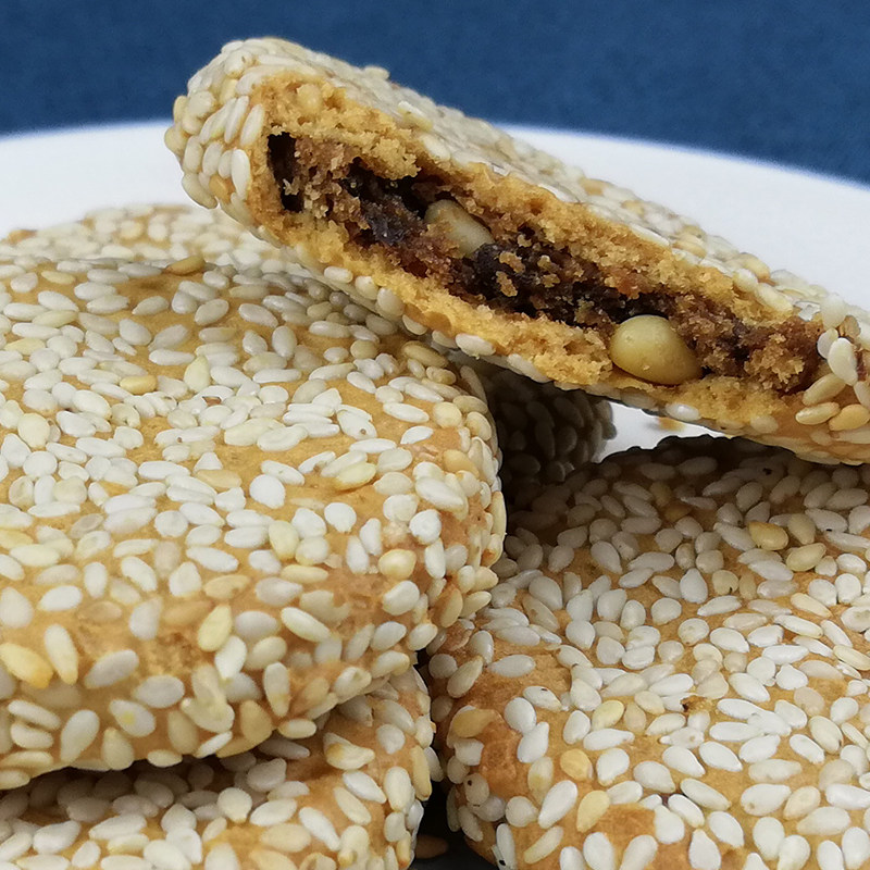 苏州土特产正宗传统糕点采芝手工芝麻苏式松仁传统中式糕点