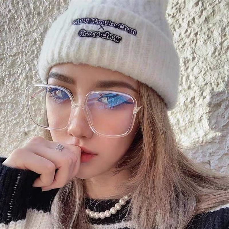 眼镜抖音cc同款近视女韩版网红黑框素颜蓝光防蓝光镜