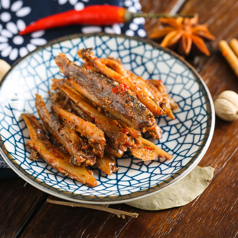 清江野鱼小鱼仔鱼肉干零食即食野渔500g湖北三峡特产劲爆香辣鱼块