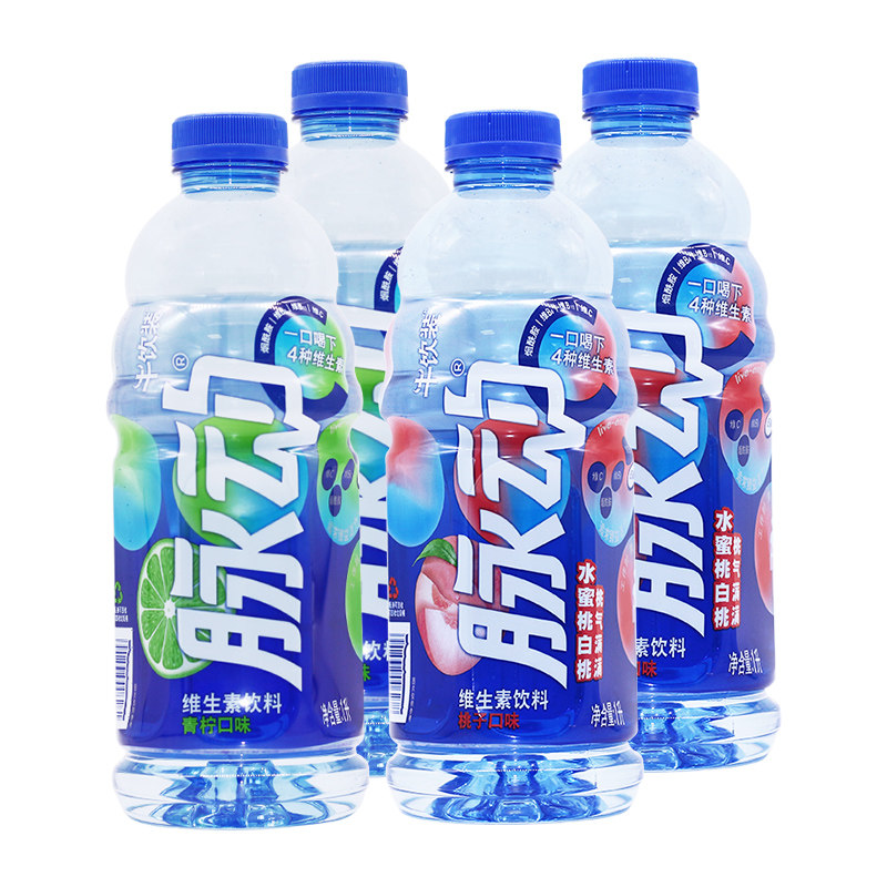 脉动大瓶青柠水蜜桃口味1l12瓶整箱维生素功能果味