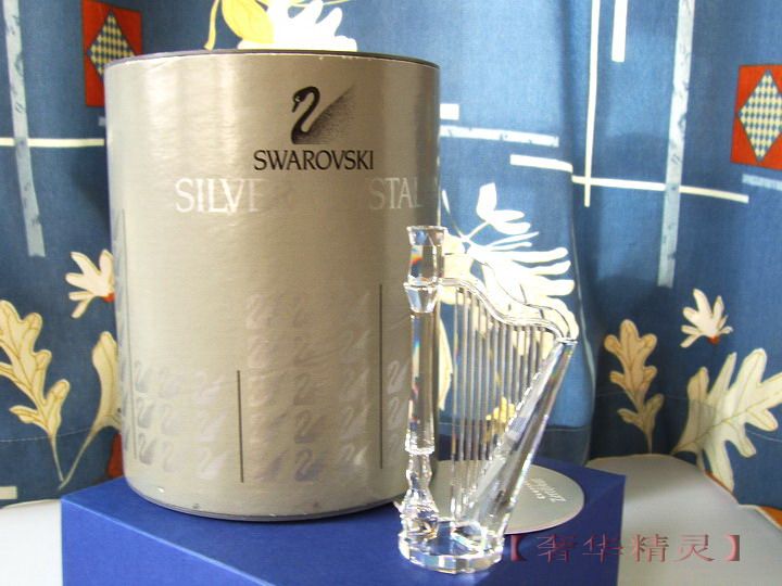 水晶现货附小小票施华洛世奇旋律系列竖琴摆件169245摆件