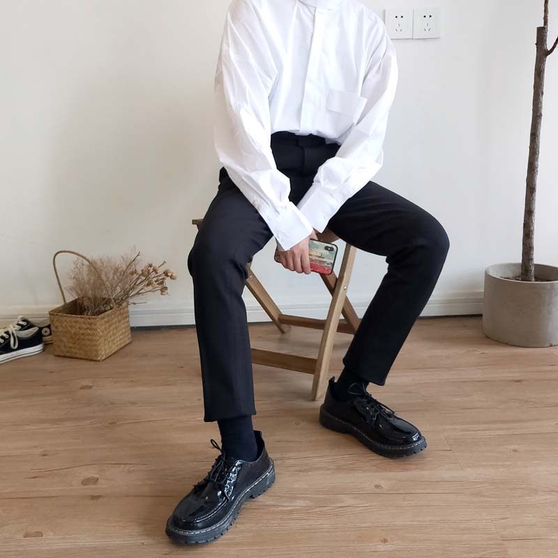 kay修饰西装韩版潮男腿型修身小脚弹性抗皱西裤