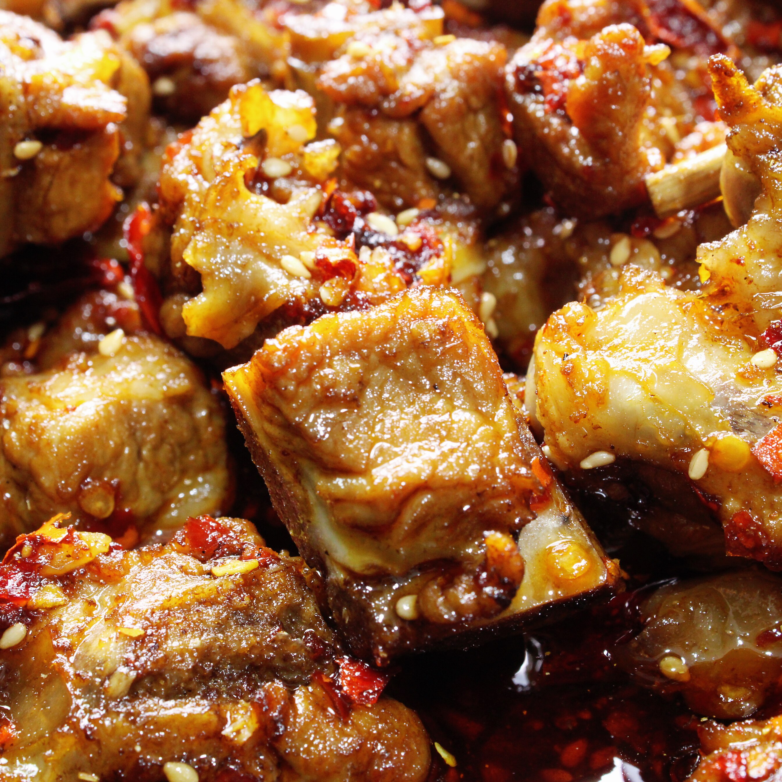 私人定做爆炒精选排骨下锅前卤后500克尽食材99.8元一锅顺丰包邮