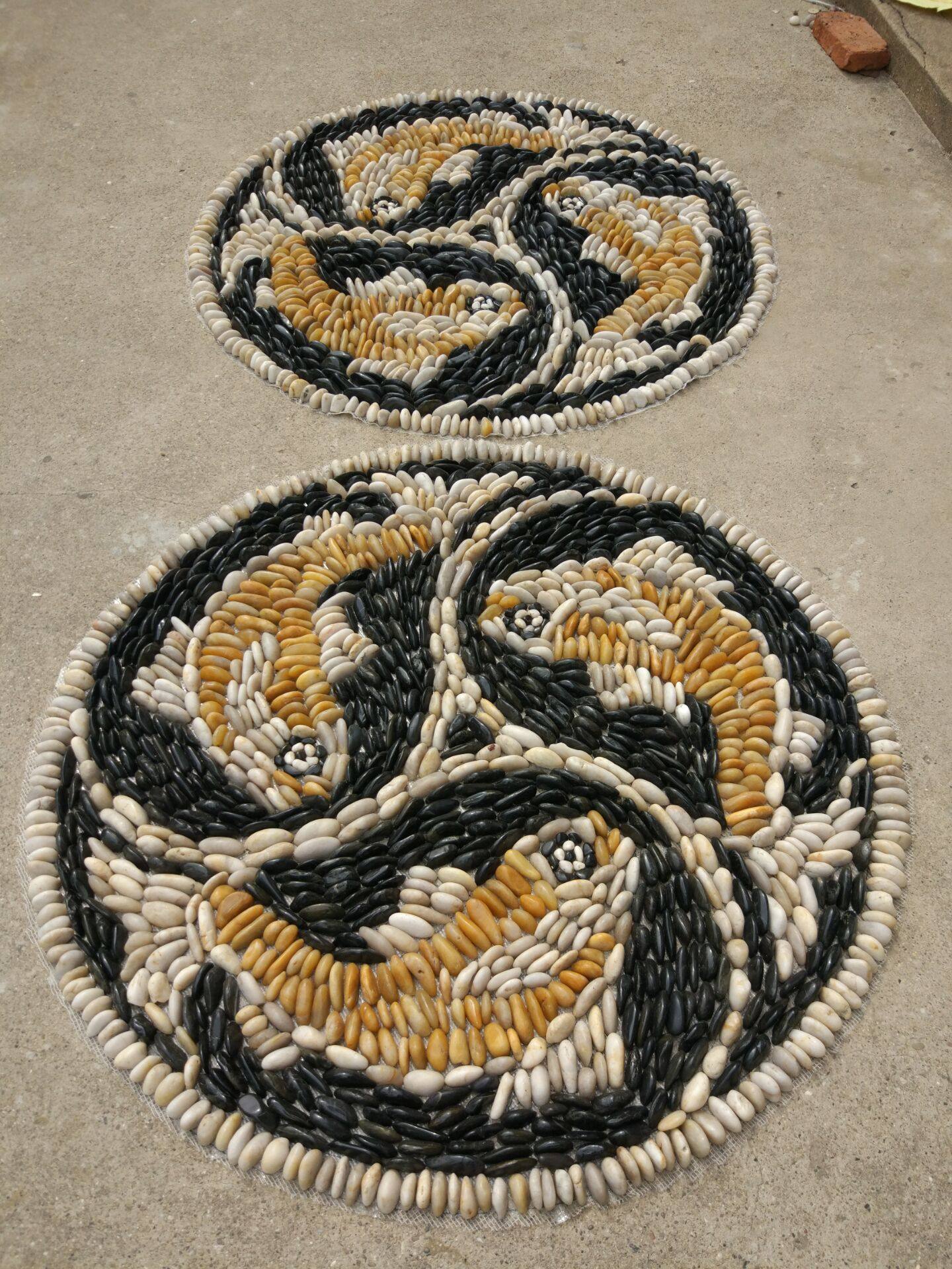 定做专区雨花石鹅卵石马赛克网片网垫花园石子路子路马赛克