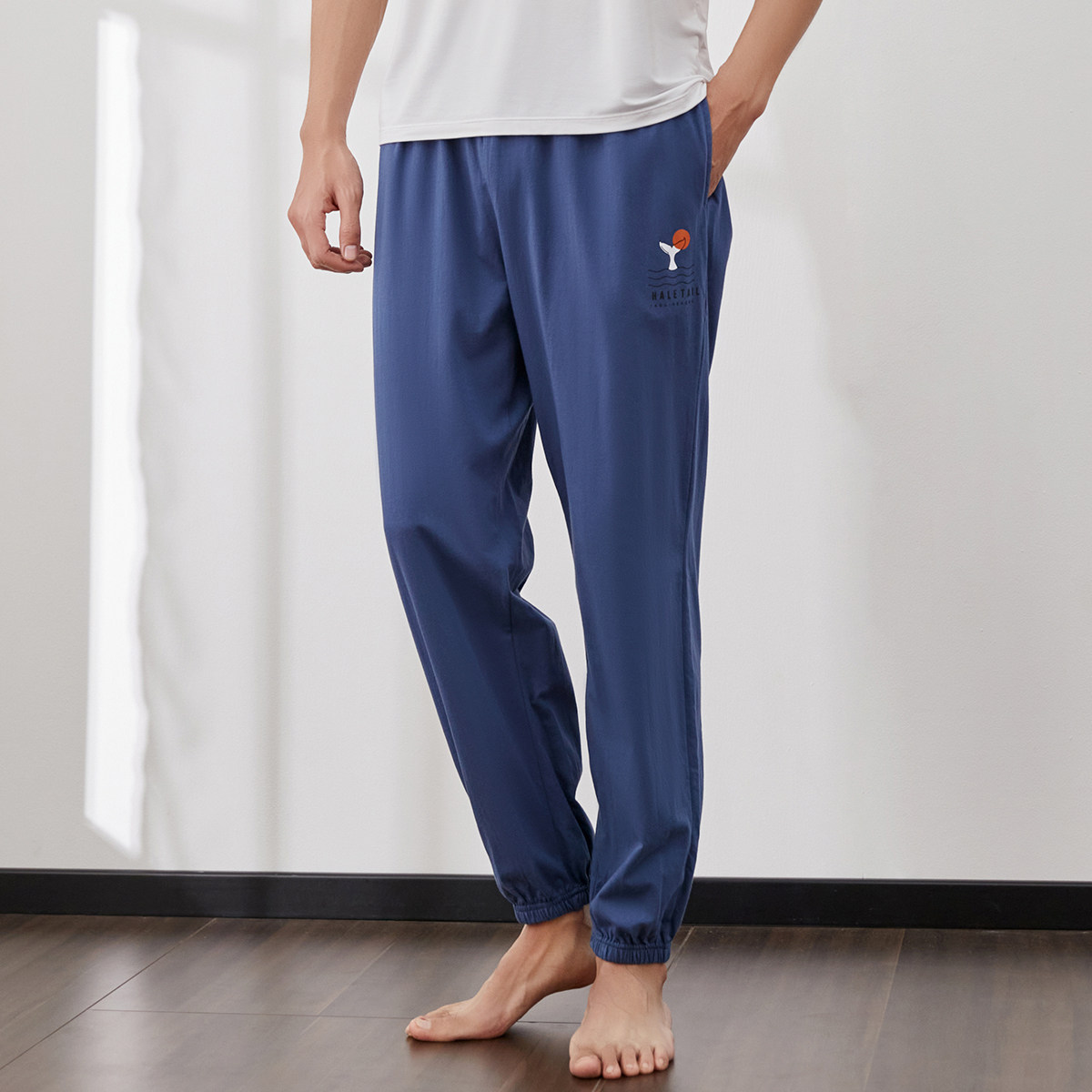 顶呱呱顶瓜瓜男士睡裤纯棉夏季清凉防蚊全棉家居睡裤