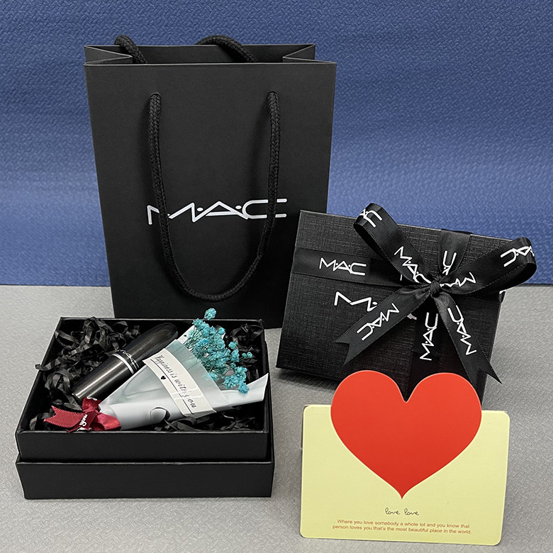 专柜正品mac魅可纸袋口红礼盒包装礼品袋唇膏礼品袋