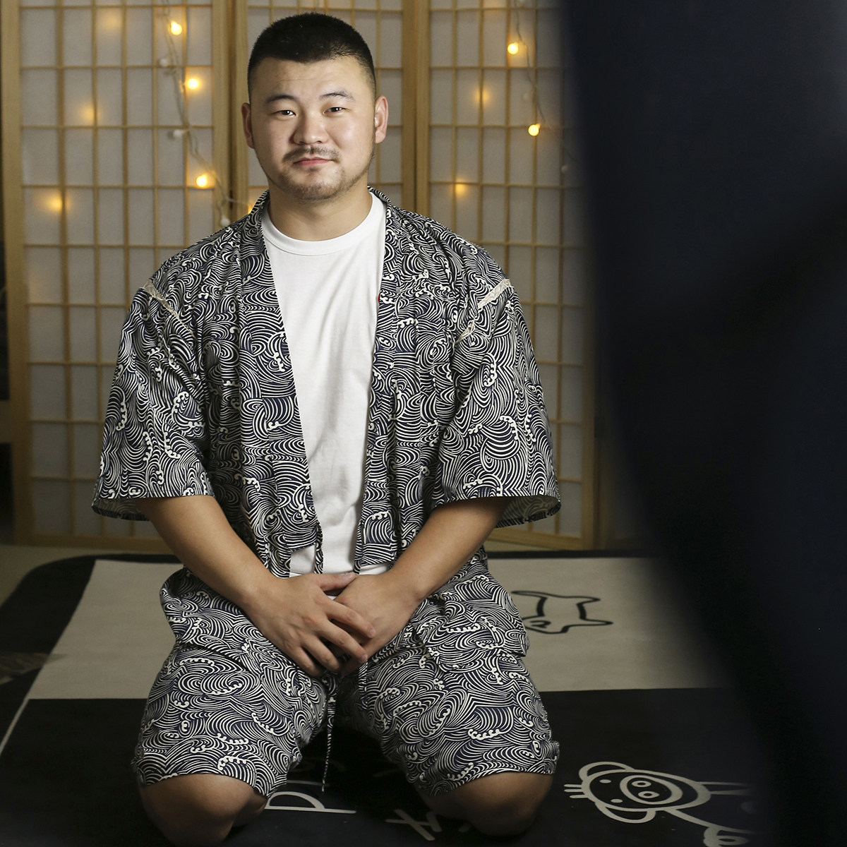 熊熊便利店日本和服甚平男浴衣日系u熊壮熊胖熊和风家居服熊圈夏