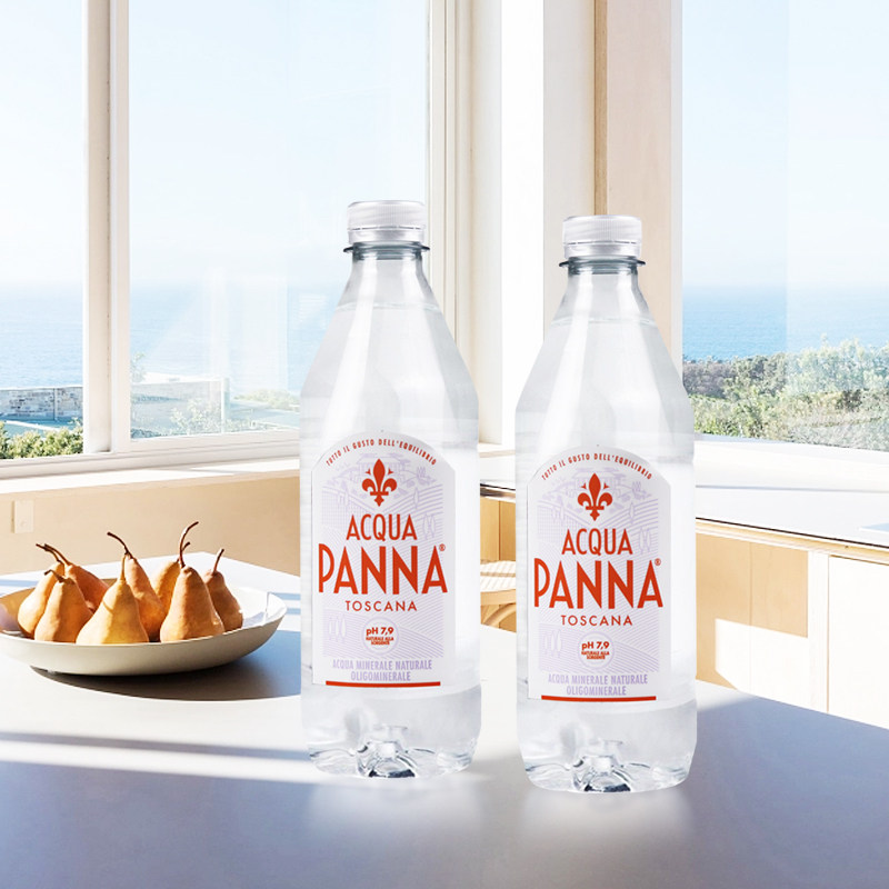 意大利acquapanna普娜进口饮用天然矿泉水500ml24瓶饮用水