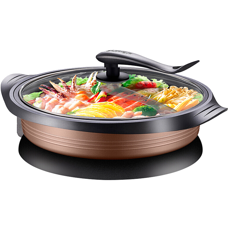 苏泊尔电火火锅锅家用学生锅多功能电煮锅电热锅电炒煎烤一体锅