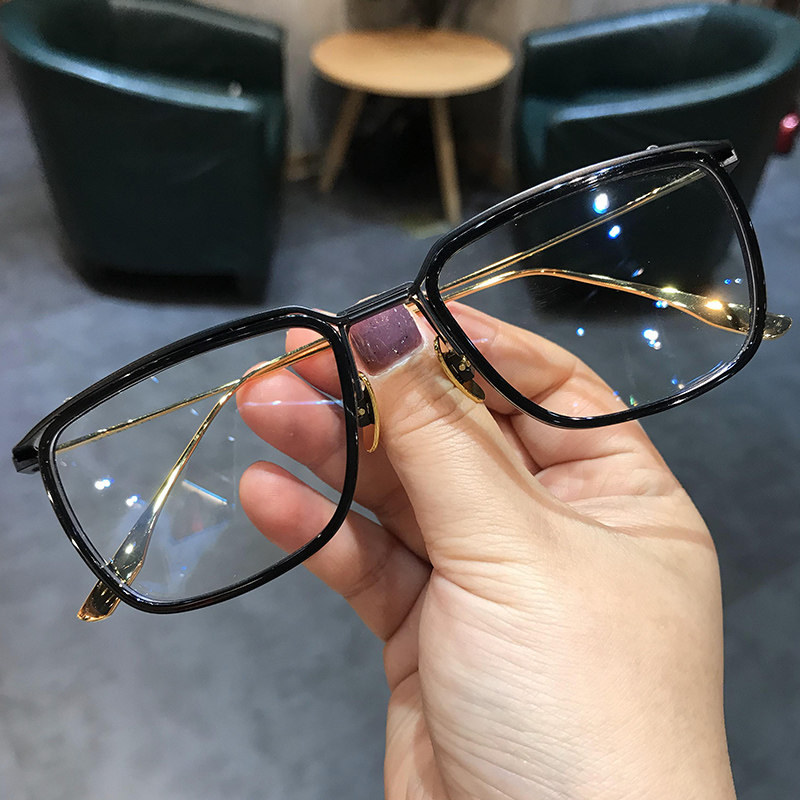 简丹dtx106新款近视眼镜框复古男女女超轻纯钛大眼镜架