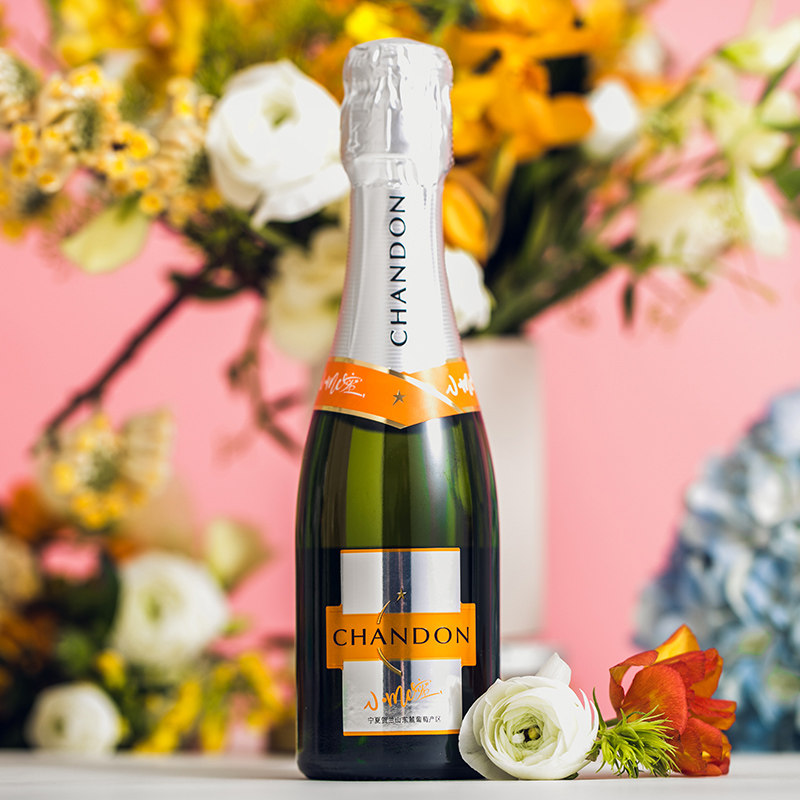 酩悦轩尼诗出品chandon夏桐小me蜜半半干高泡葡萄酒葡萄酒