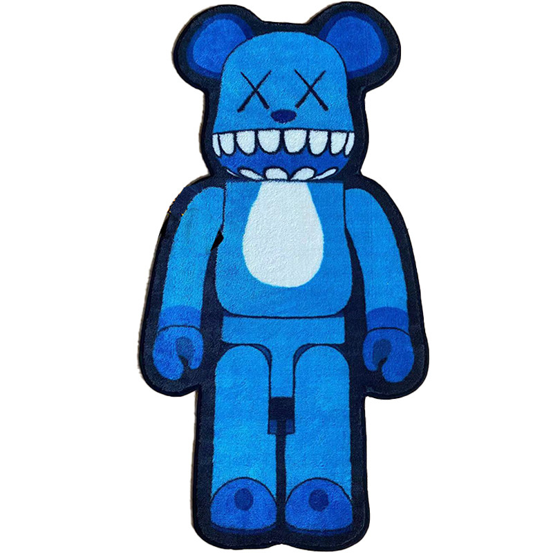 地毯kaws潮牌新款积木熊芝麻街bearbrick地垫儿童床边地毯