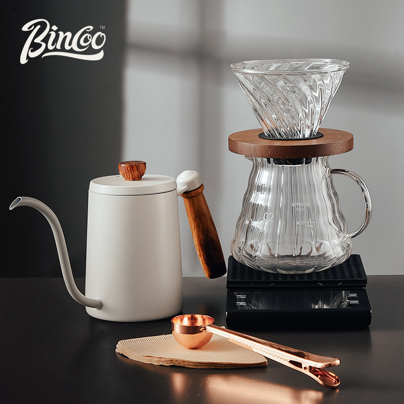 咖啡bincoo手冲咖啡壶套装过滤分享电子温度计器具咖啡壶