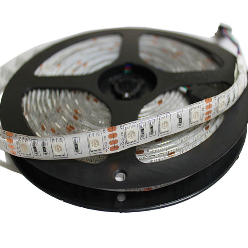 dc12v高亮rgb三基色led灯带5050贴片背景墙酒吧led灯带