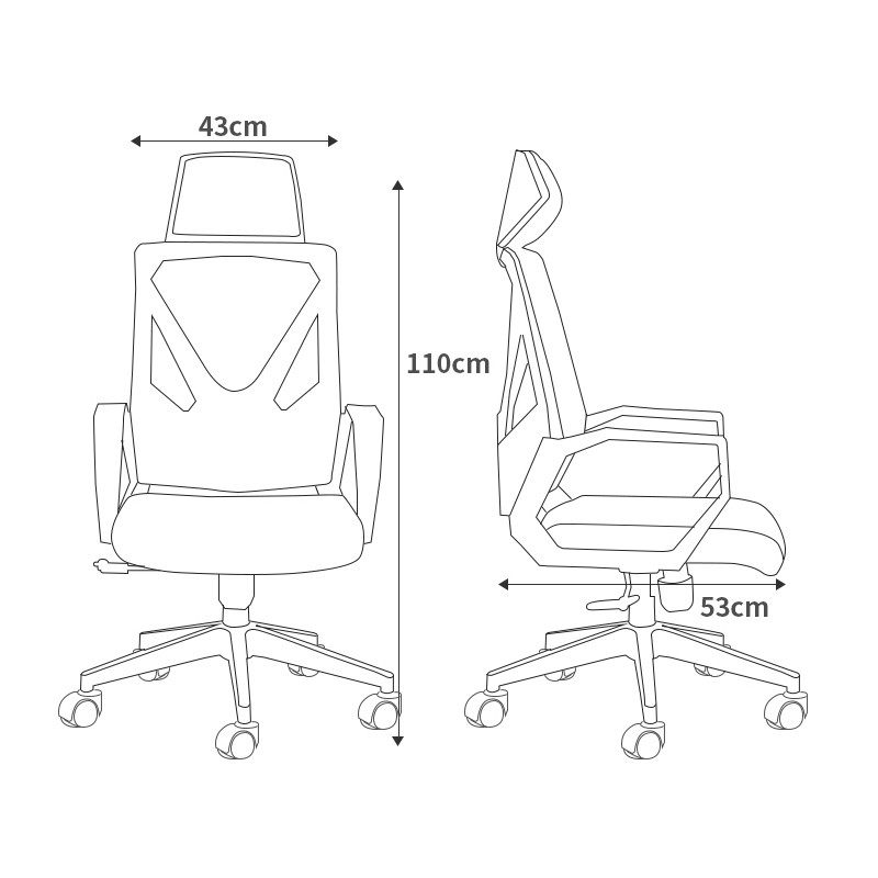 中伟办公椅转椅电脑椅网布人体工学学习会议电脑椅