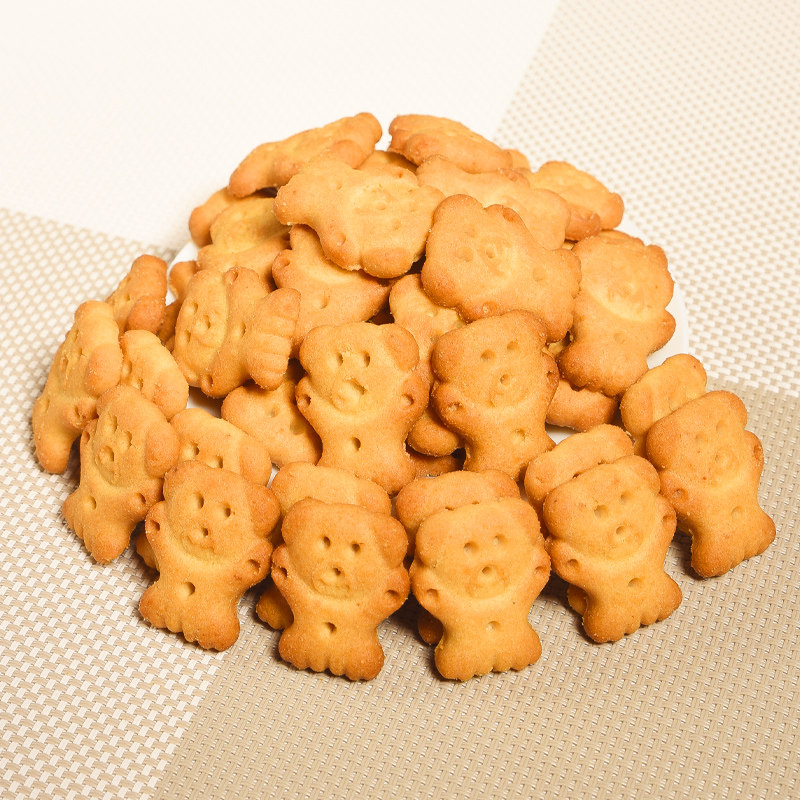 零趣小熊字饼干曲奇整箱散装小包装多规格休闲零食品解馋小吃