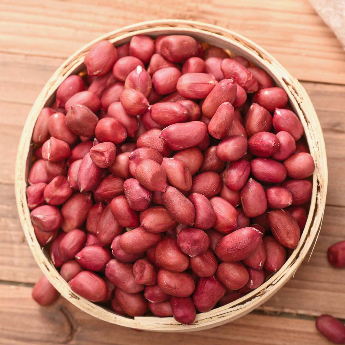 花生四斤花生米红花四粒21年新货红衣晒干新鲜其它粮食