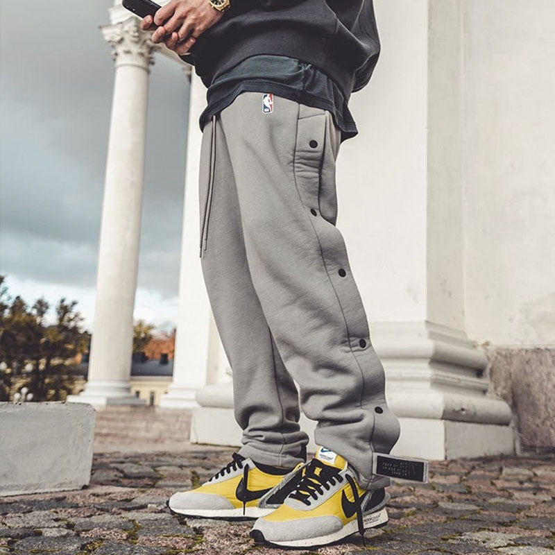 正确版本fearofgodair联名初代排扣裤fog休闲裤