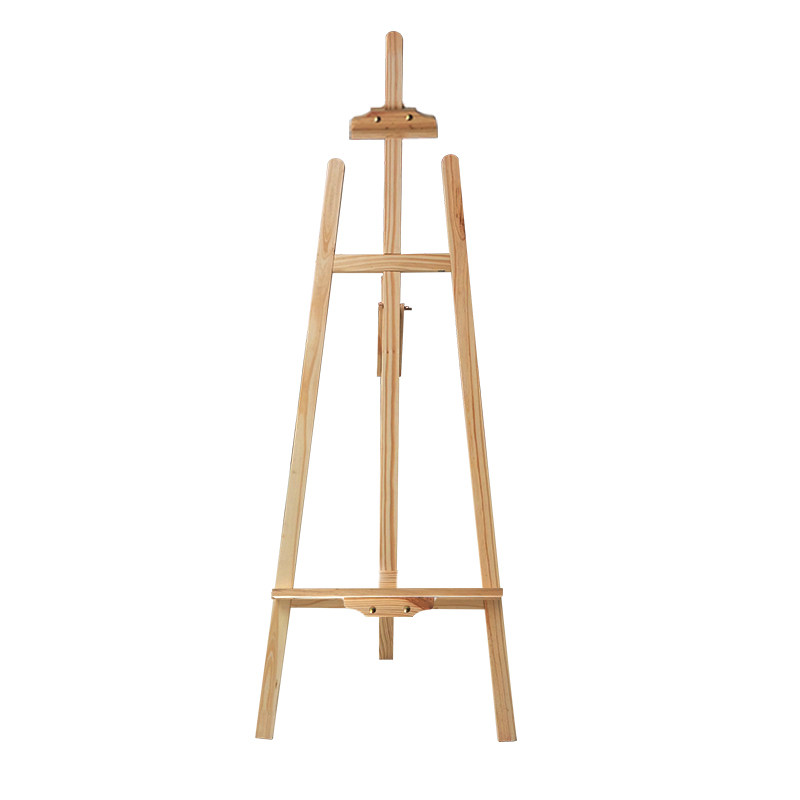 婚礼指引木质画架支架三角迎宾大堂指示海报x展架