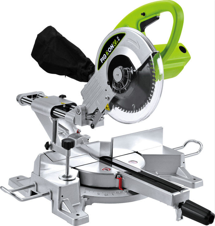 鸽牌g7255e10寸推拉杆锯铝机切铝界介铝机滑杆轨道斜切界铝机