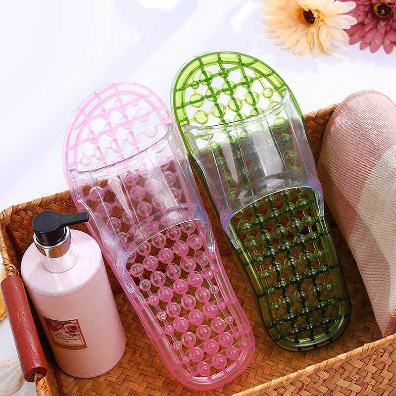 女拖鞋水晶胶 透明 塑料室内透明 防滑 家用凉鞋女平底防臭2019