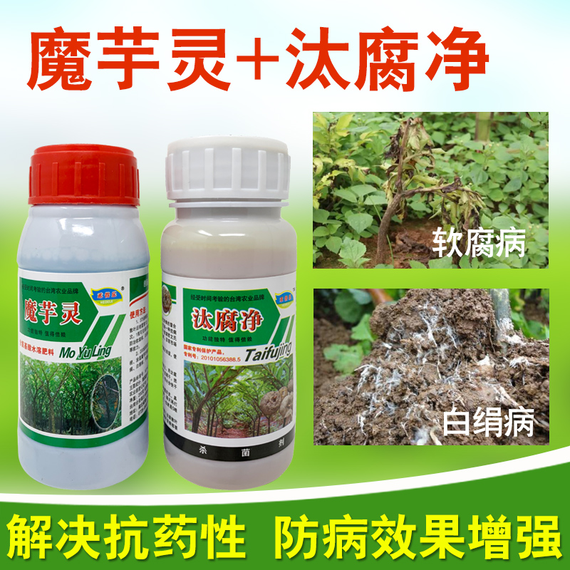 魔芋专用汰腐净魔芋灵套装消毒杀菌魔芋田用杀菌套餐抗病防病包邮
