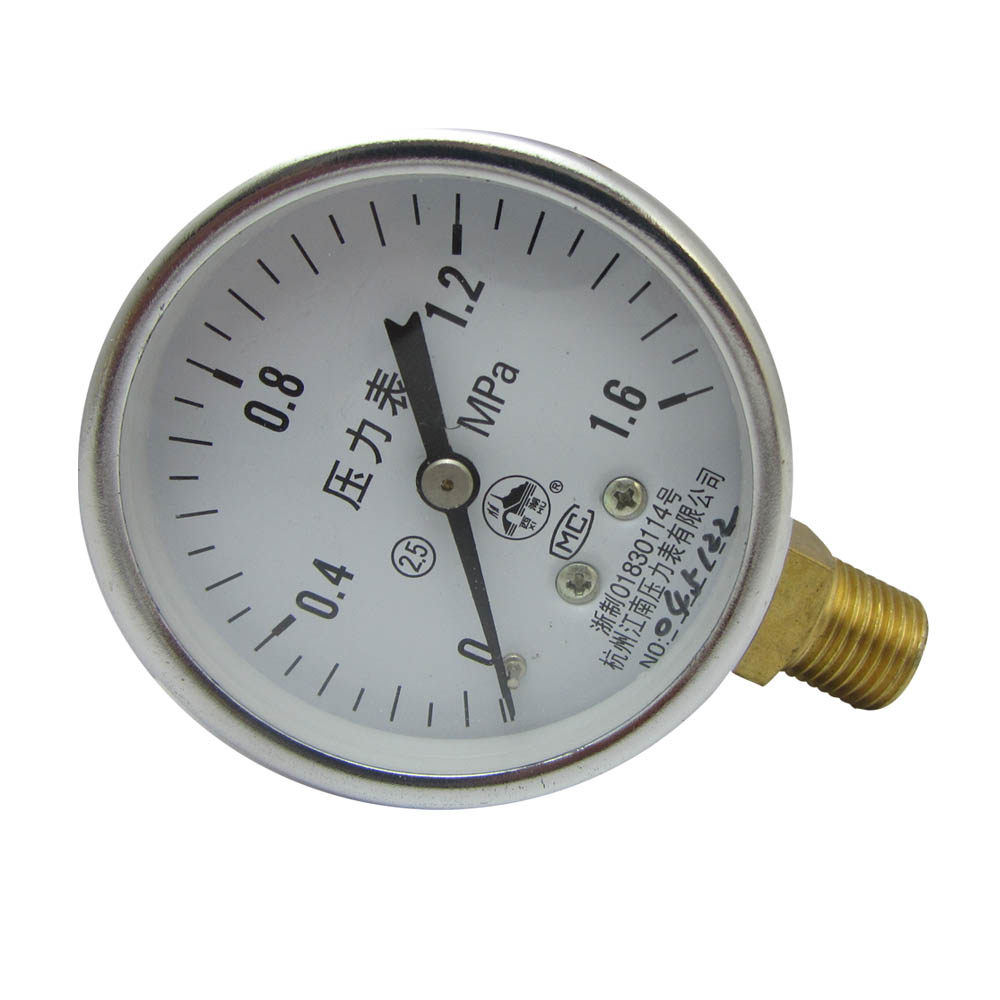 试压压力表水压地暖锅炉水管接头测压水表家用压力表