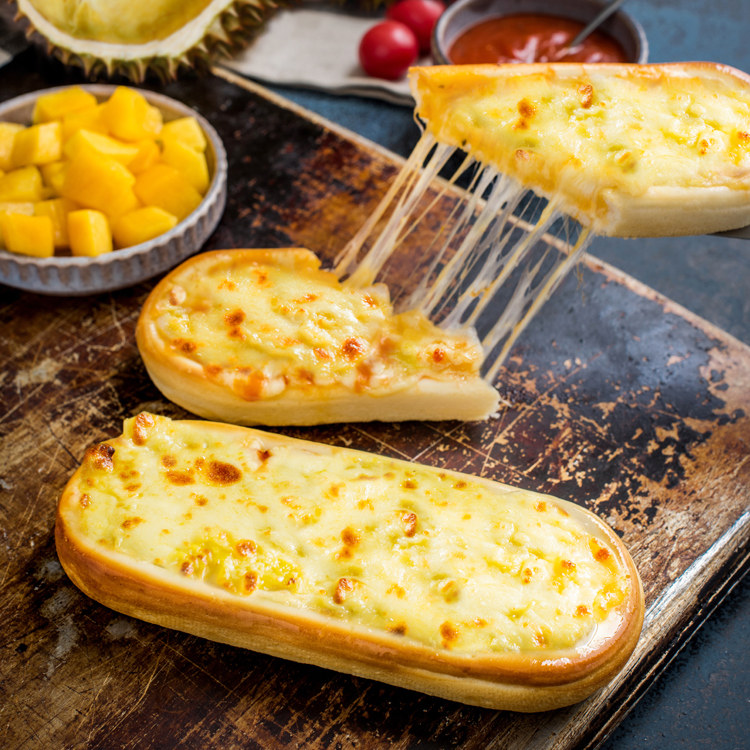 小萨牛牛榴莲芝士船披萨早餐速食半成品懒人加热其他烘焙半成品