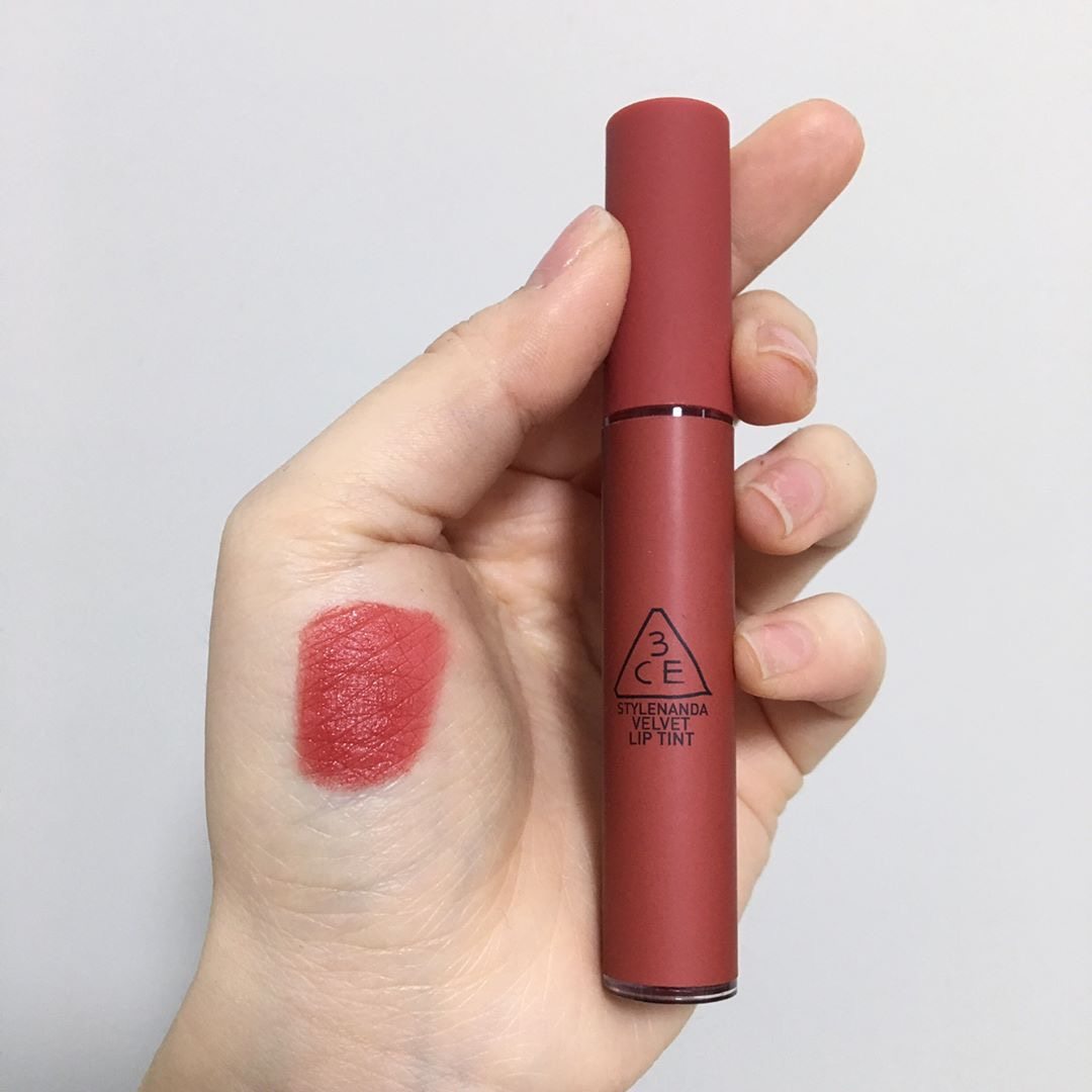 新款韩国3ce雾面唇釉taupe口红唇彩唇蜜唇釉big大脸家