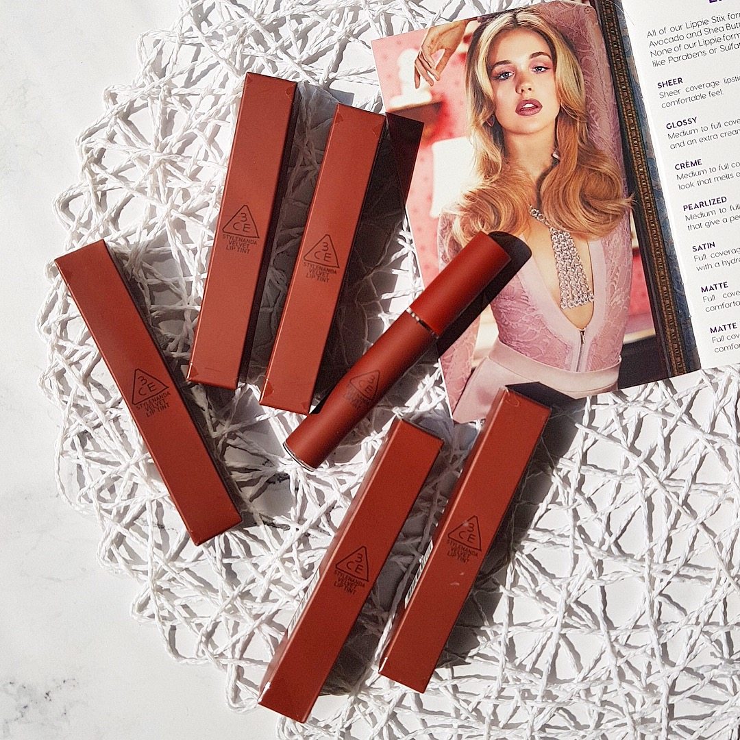 新款韩国3ce雾面唇釉taupe口红唇彩唇蜜唇釉big大脸家